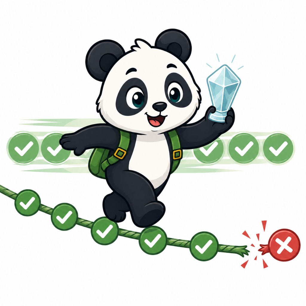 Panda illustration for Flag Streak