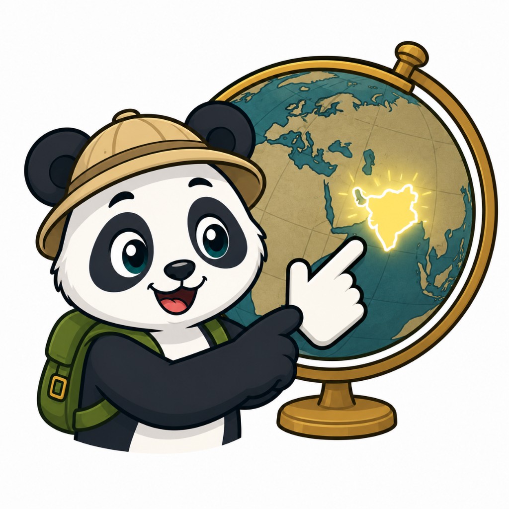 Panda illustration for Map Tap