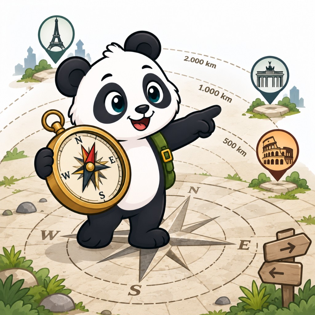 Panda illustration for Compass Call
